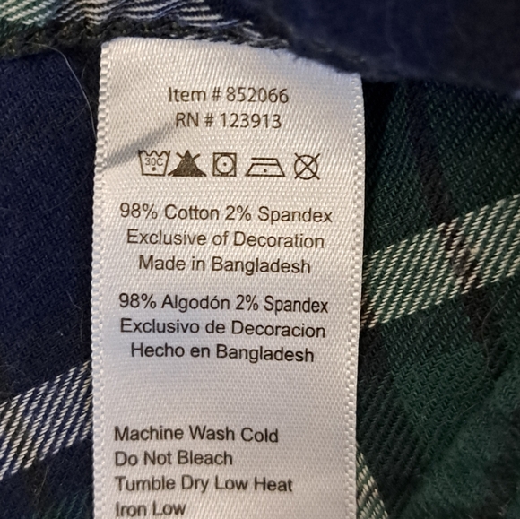 Jachs Girlfriend navy plaid top - Picture 5 of 6